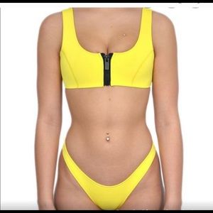 Hoaka swimwear Jo yellow set